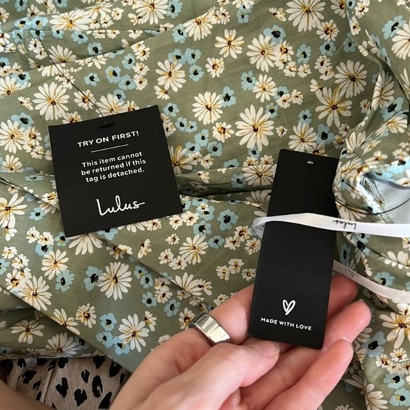 Among the Meadow Sage Green Floral Print Midi Dress - Picture 6 of 6